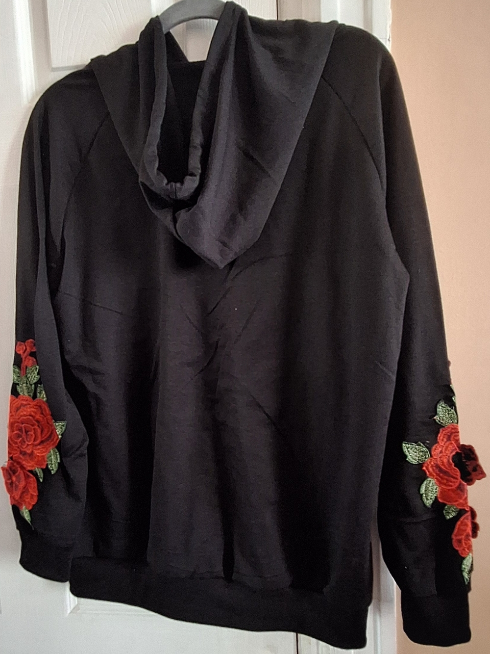 Rose Embroidered Hoodie Top $38 - Picture 2 of 5